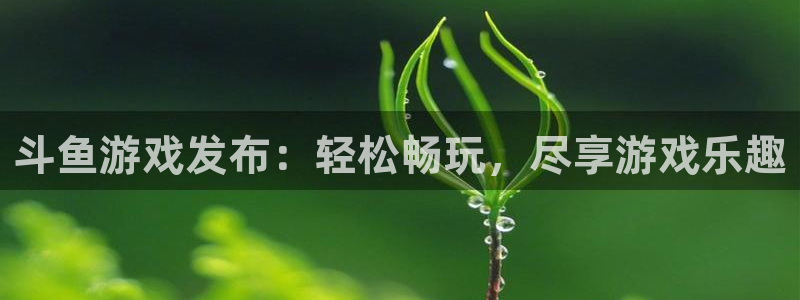新航娱乐公司旗下艺人有哪些：斗鱼游戏发布：轻松畅玩，尽享游戏乐趣
